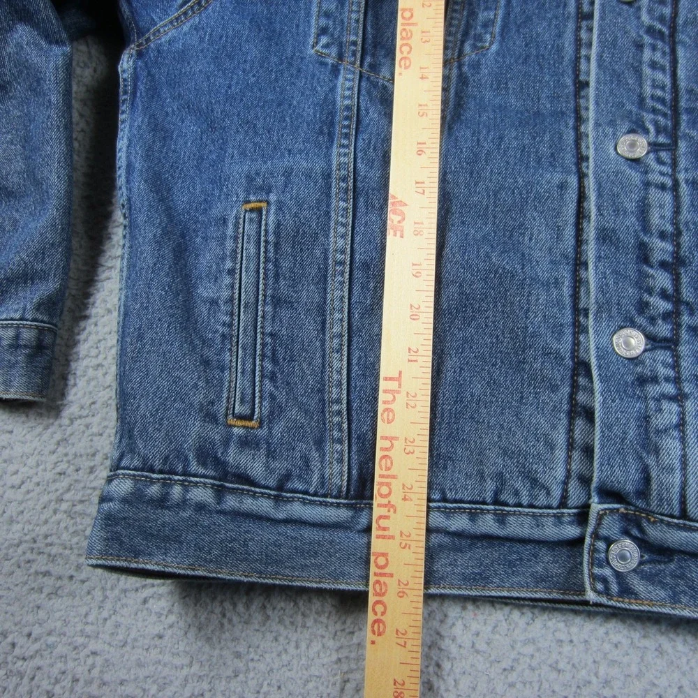 VTG Levis Trucker Jacket Men XL Blue Denim Sherpa Lined Type III Faded 2003 Cozy